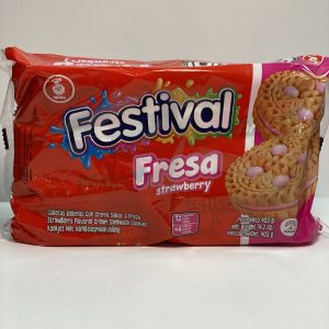 Galleta Festival sabor fresa